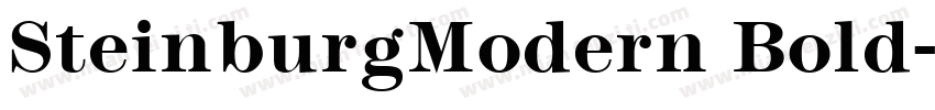 SteinburgModern Bold字体转换